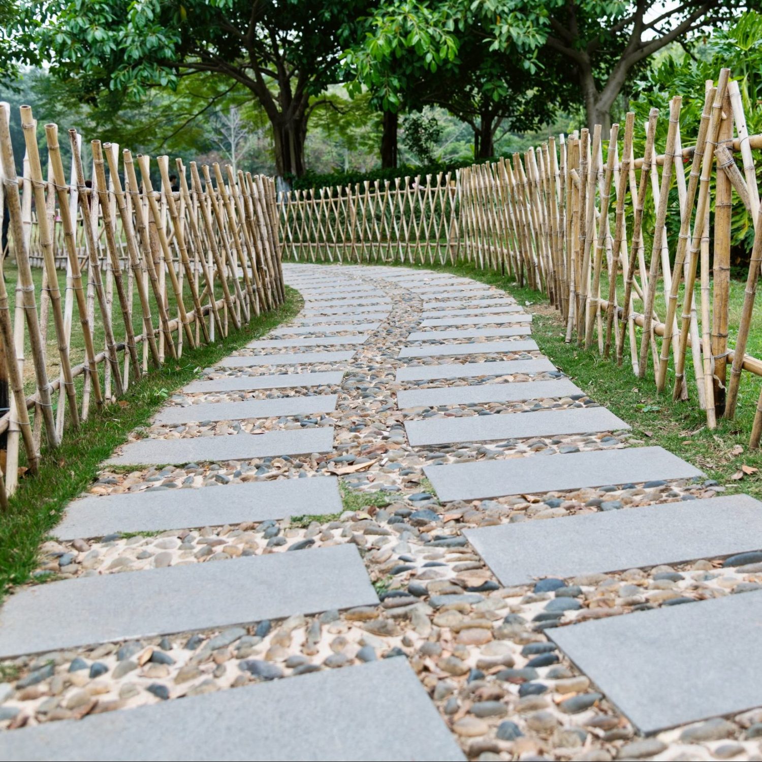 fenced path in a garden guides users to a destination like targeted marketing does