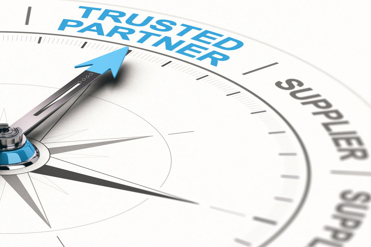compass points to trusted partner instead of supplier